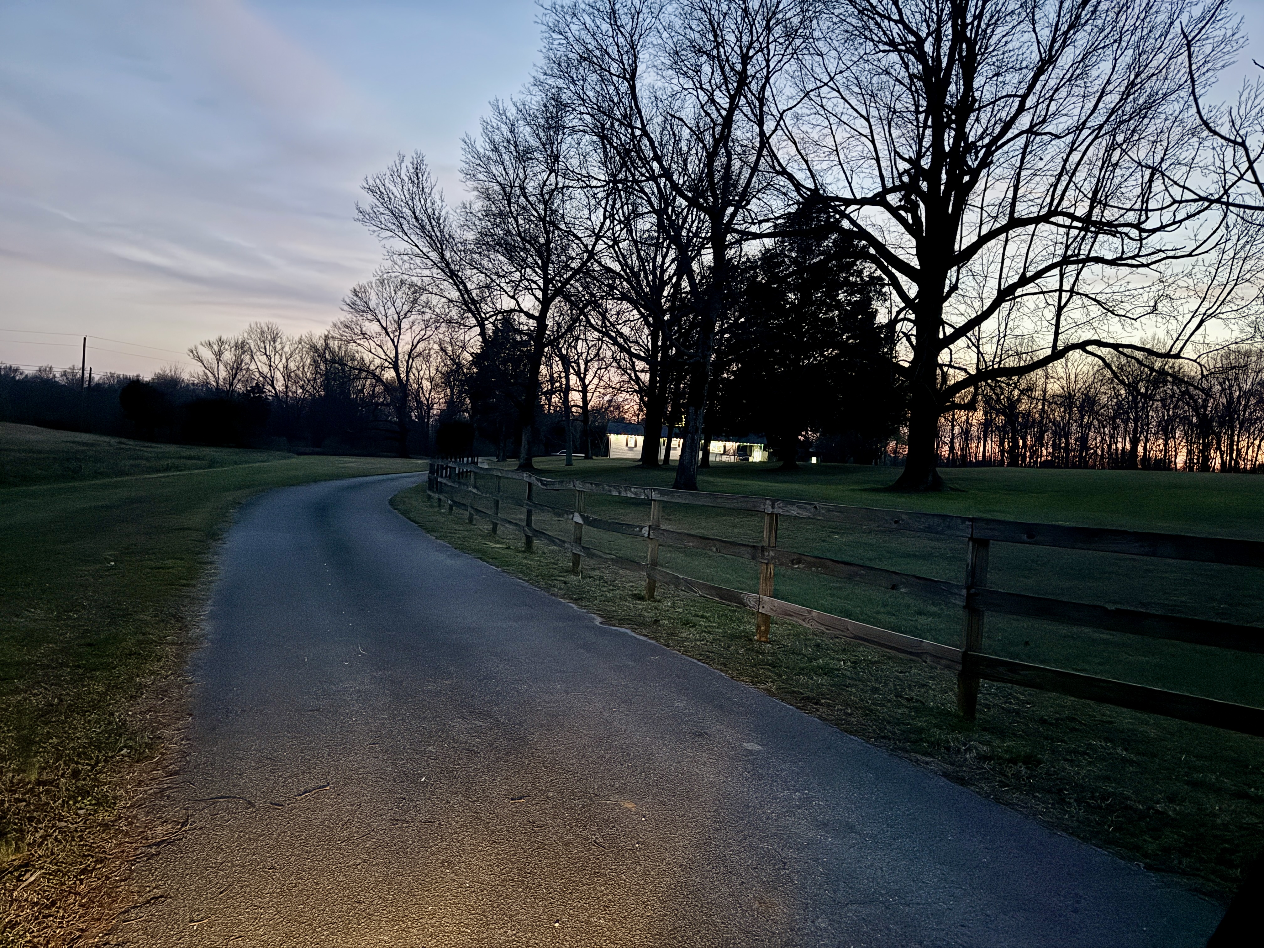 View from the road and driveway